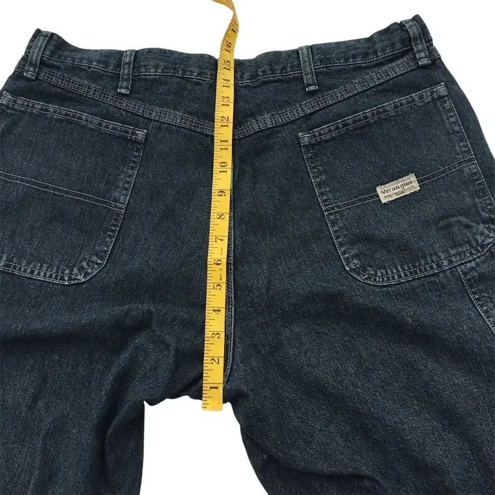 Wrangler Men's‎ Carpenter Jeans 38x30 Dark Wash Relaxed Fit Denim